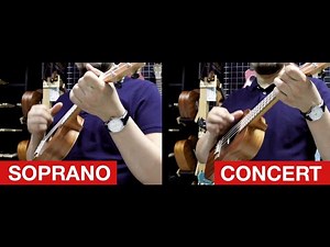Soprano vs Concert Ukelele 🎸 Sound TEST by Vladilele. Flight NUS310 and NUC310