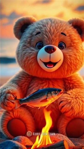 Cute Teddy Bear Fishing 🧸🎣 You Won’t Believe This! 😍 #shorts #youtubeshorts #cartoon