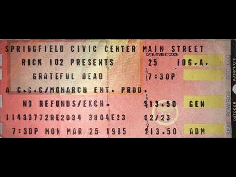 Grateful Dead - 3/25/85 - Springfield Civic Center - Springfield MA - sbd