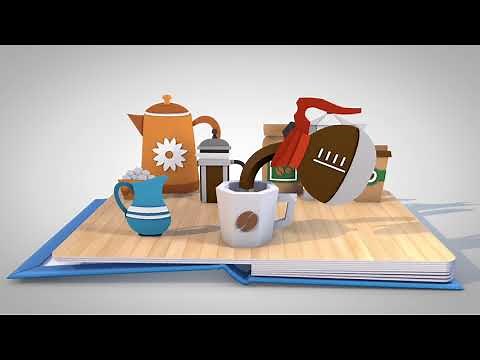 Pop up book animation