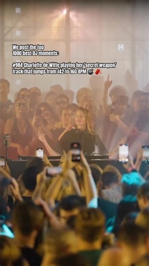 Charlotte de Witte playing her secret weapon [nr. 984] #charlottedewitte