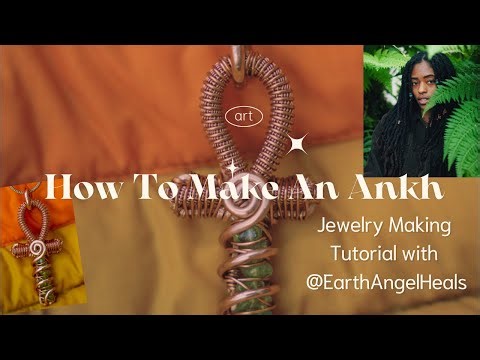 How to Make An Ankh - Jewelry Making Tutorial - Handmade Copper Jewelry Wire Wrapping Lesson