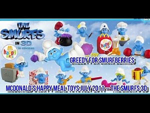 McDonald’s Happy Meal Toys July 2011 – The Smurfs 3D