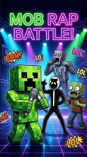 Minecraft Mob Rap Battle: Dad Jokes Edition 🎤😂 #minecraft #comedy