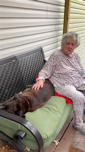 Granny loves her puppies #olddog #badgranny | Grannysoffherrocker