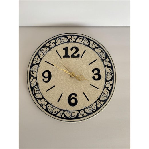 Vintage Dedham Pottery Potting Shed Rabbit Wall Clock Crackle Works! - Etsy Australia