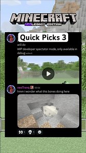 LCE: neoLegacy: Quick Picks (Spectator mode, fossils and minigames News)