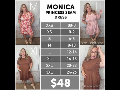 💥 Meet Monica! The newest LuLaRoe princess seam dress. Fit and style review 💥