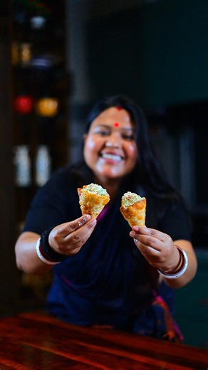 crispy egg cones #shorts #egg #katori #crispy #viral