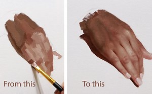 【油画过程】How to Paint a Hand