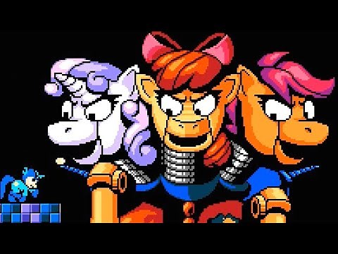 Mega Pony (My Little Pony fan game) All Bosses (No Damage)
