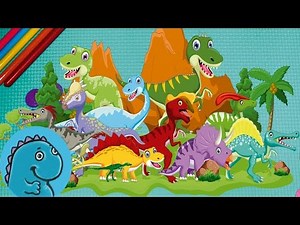 ★ DINOSAURIOS para Niños ★ | Dibujo en español