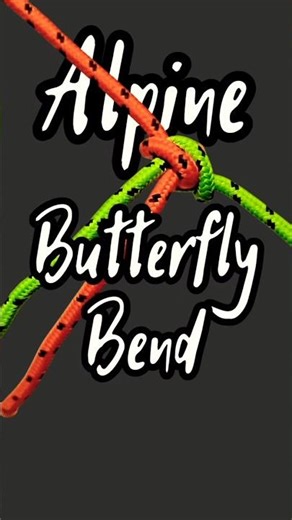 Alpine Butterfly Bend Tutorial #knot #ropeskills #outdoortips #howto #climbing #knots