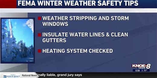 FEMA winter weather safety tips