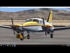 Alabeo Piper Aztec F-250 for FSX demo flight.