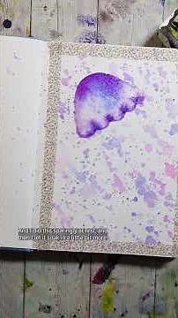 Who loves purple??? - Easy purple jellyfish watercolor tutorial!
