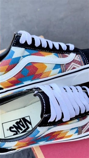 Orange and Blue Native American Inspired Tribal Patterns