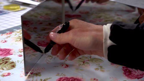 Point of View Kaleidoscope Folded Star Table Topper Pattern