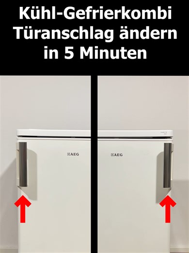 Kühl-Gefrierkombi Türanschlag ändern #meatballdeluxe Kühlschranktür & Gefrierfach Türanschlag ändern in nur 5 Minuten! In diesem Video zeige ich dir Schritt für Schritt, wie du die Öffnungsrichtung deiner Kühlschrank- und Gefrierschranktür schnell und einfach änderst. ----------------------------------------------------- full video ►https://youtu.be/FdvN5XOEO5o Kamera Equipment: Mini Stativ für Smartphone ►https://amzn.to/3KM4Hui Dreibein Kurbelstativ Outdoor ►https://amzn.to/3XnrAvm Leichtes St