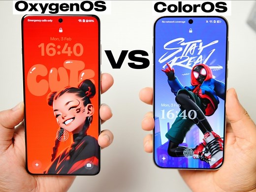 氧OS15（oxygenOS）对比colorOS15（国际版）