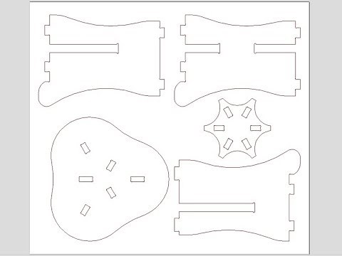 Vectric V10 Tutorials | Vector Drawing | 3 Legged Table