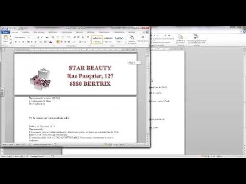 Le publipostage (utilisation des règles)