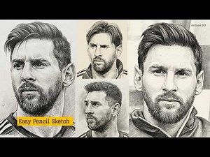 How to Draw Lionel Messi | Realistic Pencil Sketch Tutorial for Beginners | Football World Cup ⚽✏️