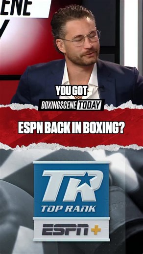 📺 ESPN could be getting back into boxing! Reports say Top Rank and ESPN are in talks to revive their partnership and bring boxing back to the network — a move that would mark a major return after their deal expired in 2025. 👀🥊 ￼ Would ESPN returning to boxing coverage be a GAME CHANGER or just nostalgia? 💬🔥 | BoxingScene.com
