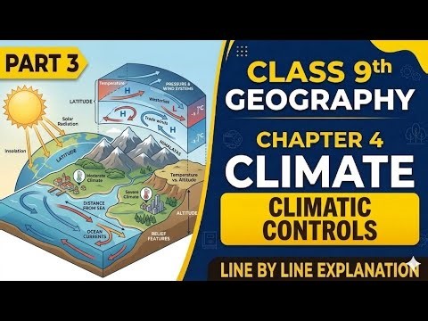 Chapter 4: Climate (Part 3) | Climatic Controls| Class 9 Geography | NCERT 2026