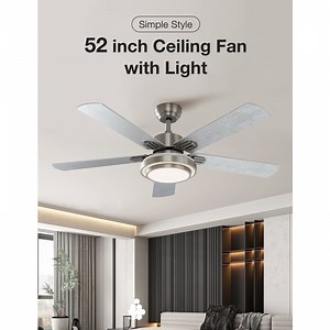 Wariplanet 52" Ceiling Fan with Light and Remote Control - Walmart.com