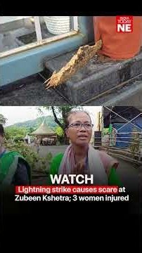 Lightning strike causes scare at Zubeen Kshetra; 3 women injured