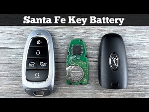 How To Replace HYUNDAI SANTA FE Remote Key Fob Battery 2021 - 2023 DIY Change Replacement Batteries