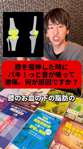 膝を曲げた時の激痛と音の原因