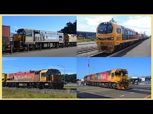 The Christchurch KiwiRail Scene (ft. DM 8012, DXB 5137 and DXR 8007) ~ March 2025 (HD)