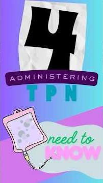 Administering TPN: 4 Things You Need to Know #pharmacy #nursing #explorepage #fyp #studyhelp #study