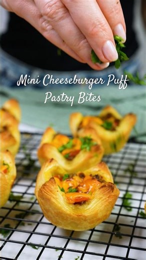 Why make burgers… when you can make THESE? 🤭🔥#puffpastry
