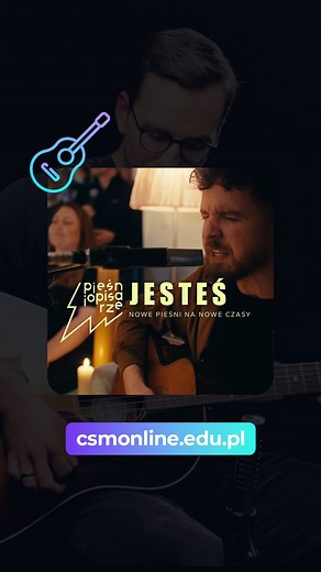 Mamy świetną wiadomość! 🎶 Na platformie CSM/online pojawiły się tutoriale na gitarę akustyczną do utworów „JESTEŚ” i „SPRAWIEDLIWY” od Pieśniopisarzy. Wystarczy założyć darmowe konto BASIC i można korzystać do woli! 🙌 #pieśniopisarze #uwielbienie #muzykachrześcijańska #akordy #csmonline #csm | CSM
