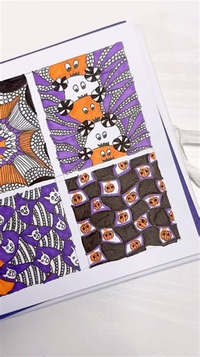 Zentangle Halloween Special | #drawing #art #zentangleart #zenpatterns #zentangledoodle
