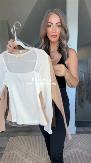 11K views · 46 reactions | Comment BASIC below ⬇️ for an instant message with links to shop these looks! #basicisntboring #over40women #over40style #grayhairdontcare #womenover40 #womenwithgrayhair #over40influencer | The Miranda Parker Project | Facebook