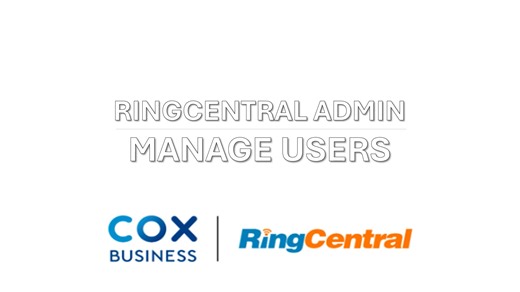 Ring Central Admin - Manage Users