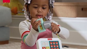 Fisher-Price Toddler Learning Toy Laugh & Learn Count & Shop Cash Register Play Store with 20 Pieces for Pretend Play Kids Ages 2+ Years