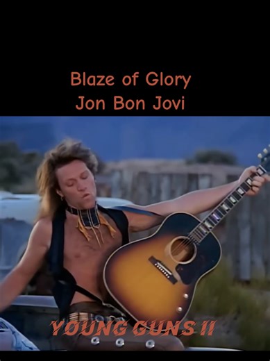 Blaze of Glory (1990) Jon Bon Jovi Young Guns II #jonbonjovi #blazeofglory #younggunsII #90smovies #90s