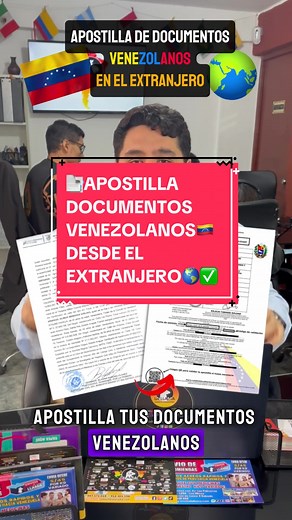 Actas de Nacimiento, Actas de matrimonio, Documentos de estudio, titulos, notas y cualquier otro que necesites apostillar, puedes hacerlo sin necesitar regresar a Venezuela. La apostilla otorga la validez a los documentos emitidos en Venezuela y te permite hacer de su uso en el extranjero. Para ello deberás dirigirte a una embajada o consulado venezolano en cualquier pais que te encuentres previa cita. Recuerda que todo documento para ser apostillado debe estar previamente legalizado por el orga