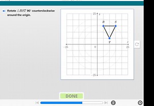 Rotate \triangle R S T 90 ^ { \circ } counterclockwise around t... | Filo