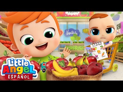 Vamos al Supermercado con Bebé Juan 🛒🍎🥦🍊 | Canciones Infantiles | Little Angel Español