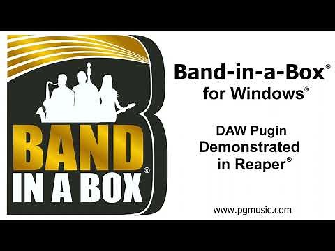 Band-in-a-Box® VST DAW Plugin for Windows®, demonstrated in Reaper®