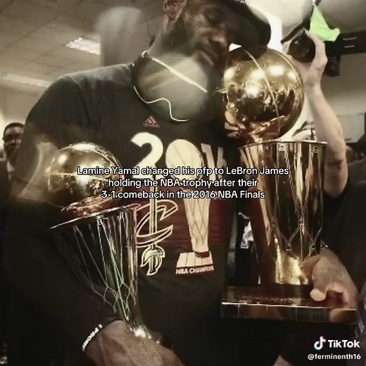 Lamine Yamal Changes Profile Pic to LeBron James Holding NBA Trophy