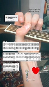 Give A Little Bit by Supertramp Rhythm Guitar part. Don’t worry about getting the tab exact, use that as a general idea. Follow the video of my right hand strumming to know what to do. #givealittlebit | Jamparkguitar