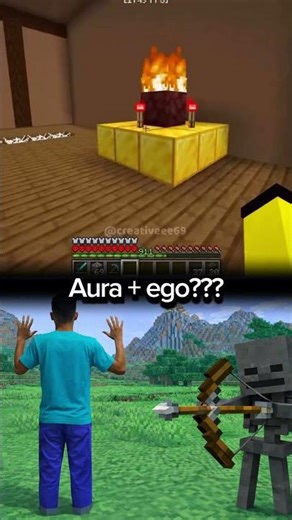 This Skeleton Aura Farm is TOO POWERFUL 😳 Minecraft Survival #minecraft #shorts