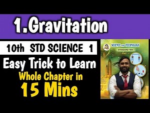 10th Science 1|Chapter No 1 Gravitation|Easy Trick to Learn Whole Chapter|Board Exam 2024